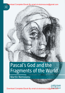 EBook For Pascal's God and the Fragments of the World 1st Edition By Martin Nemoianu