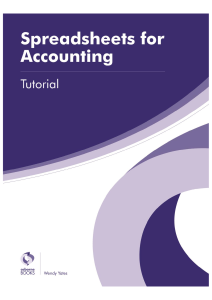 Spreadsheet Software Tutorial (AAT Accounting - Level 3 Diploma in Accounting) (Wendy Yates) (Z-Library)