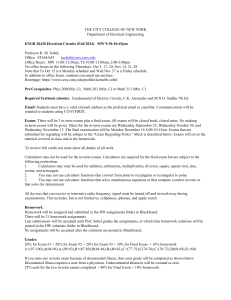 ENGR 204/B Electrical Circuits Syllabus