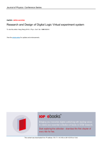 Digital Logic Virtual Experiment System Research & Design