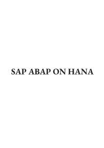 abap hana notes