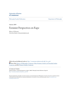 Feminist Perspectives on Rape