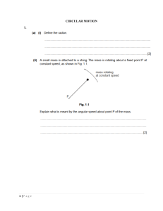 CIRCULAR MOTION