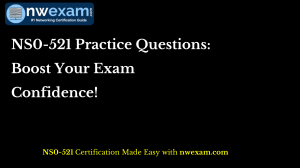 NS0-521 Practice Questions Boost Your Exam Confidence!