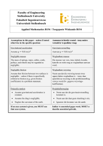 Applied Math Exam Assumptions