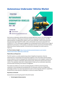 Current Size and Growth of Autonomous Underwater Vehicles