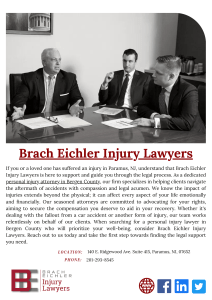 Brach Eichler Injury Lawyers