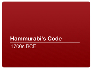 Hammurabi's Code: Ancient Babylonian Law