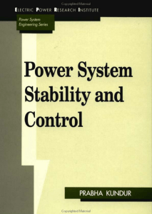 Power System Stability and Control Textbook