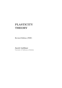 Plasticity Theory Textbook