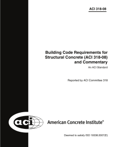 ACI 318-08 Structural Concrete Building Code & Commentary