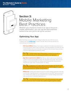 Mobile Marketing Best Practices