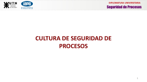 Cultura de Seguridad de Procesos: Presentación Universitaria