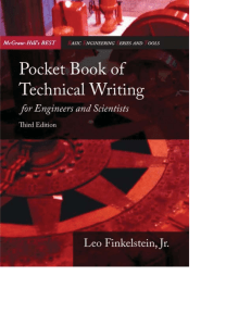 Pocket Book of Technical Writing for Engineers and Scientists