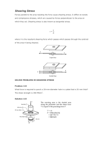 Shearing Stress Solved Problems