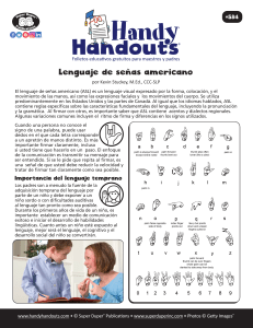 584 American SIgn Language SPANISH