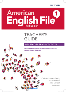 Teachers Book 1