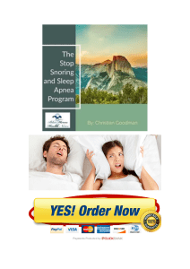 The Stop Snoring And Sleep Apnea Program Reviews (Blue Heron Health News) Does Christian Goodman’s Throat Exercise Work? PDF Download!