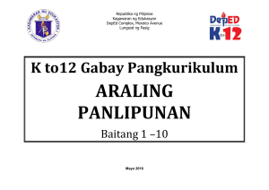 K to 12 Araling Panlipunan Curriculum Guide