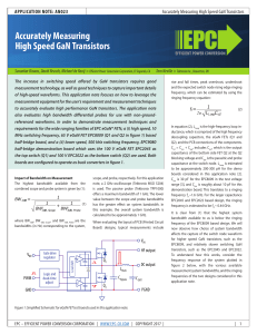 an023 accurately measuring high speed gan transistors