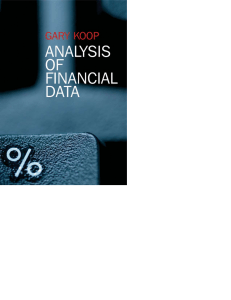 Analysis of Financial Data Textbook