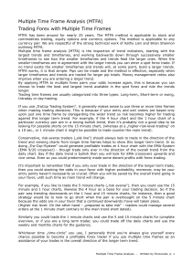 Multiple Time Frame Analysis (MTFA)