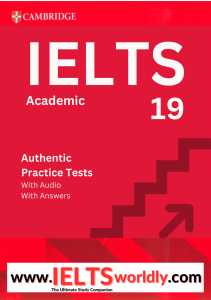 Cambridge IELTS 19 Academic PDF