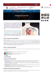 Pacemaker Implantation: Procedure, Benefits & Clinic Info