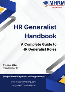 HR Generalist Handbook - A Complete Guide