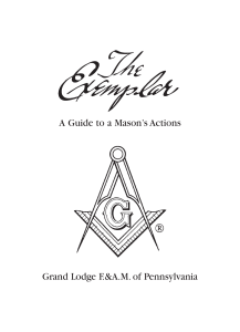 A Guide to a Mason's Actions