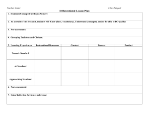 Differentiated Lesson Plan Template Secondary 2023