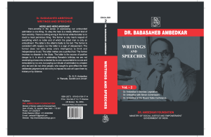 Dr. Ambedkar Writings & Speeches Vol. 2