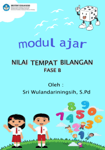 Modul Ajar Matematika - Nilai Tempat Bilangan - Fase B