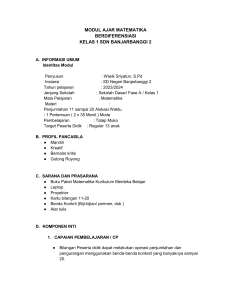 Modul Ajar Matematika Kelas 1: Penjumlahan 11-20