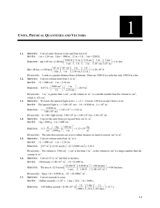 Physics Unit Conversions: Length, Volume, Time, Density