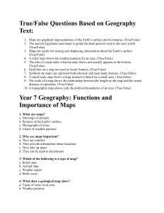 Map Skills Worksheet: Geography Basics