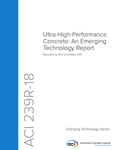 Ultra-High-Performance Concrete: An Emerging Technology Report