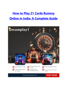 How to Play 21 Cards Rummy Online in India A Complete Guide