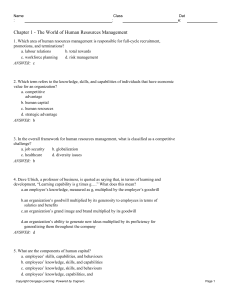 Human Resource Management test bank