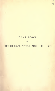 1899 Therory of Naval Architecture