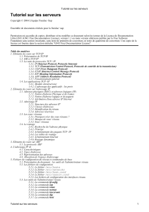 Tutoriel Serveurs: TCP/IP, FTP, HTTP, SAMBA, DHCP, DNS