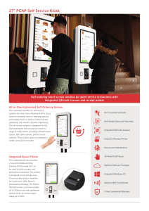 27 Inch PCAP Self Service Kiosk