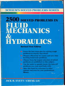 2,500 solved problems in fluid mechanics and hydraulics