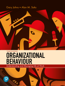 (Micro OB) Organizational Behaviour Understanding and Managing Life at Work 12th edition