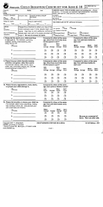 Child Behavior Checklist (Ages 6-18)