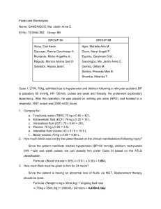 Fluids and Electrolytes