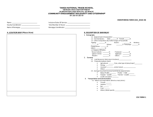 CSC Form1 Community Profilling