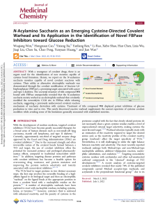 N-Acylamino Saccharin Covalent Warhead for FBPase Inhibitors