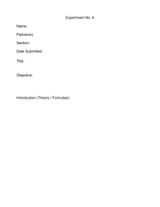 Physics Lab Report: Moment of Inertia Experiment