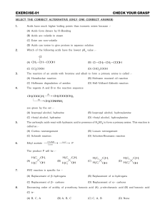 CARBOXYLIC ACID AND THEIR DERIVATIVES (allen module)